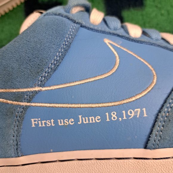 %Nike Air Force 1 ‘07 LV8 University Blue White Mens 12  A 23 - Picture 9 of 16